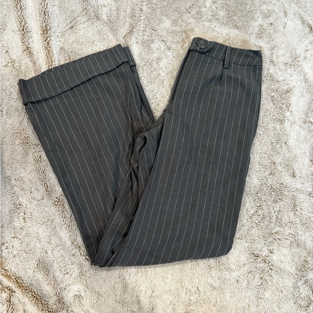 Pinstripe Wide Leg Pant